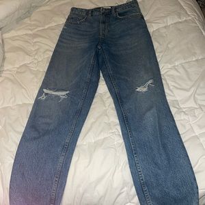 Zara high waisted mom jeans